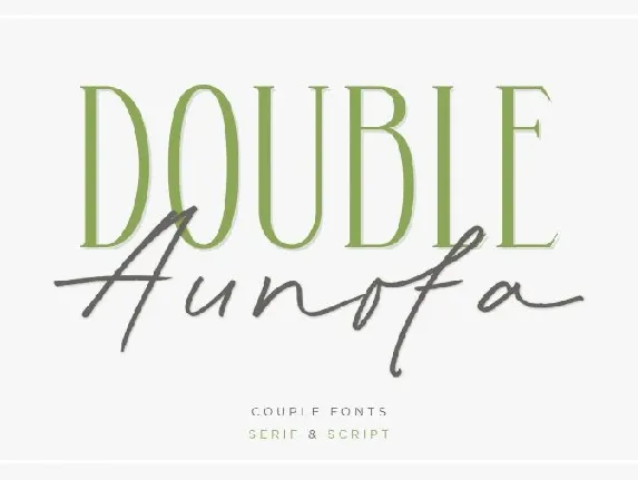 Aunofa Serif font