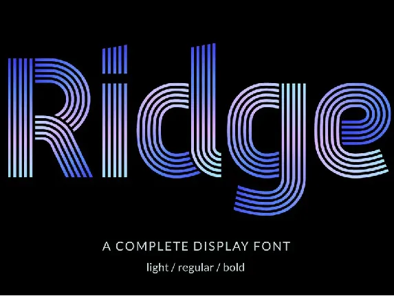 Ridge 5 font