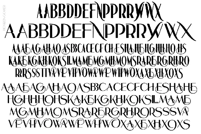 Hosrein Gomer Demo font