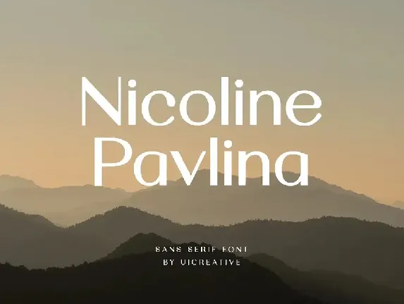 Nicoline Pavlina font