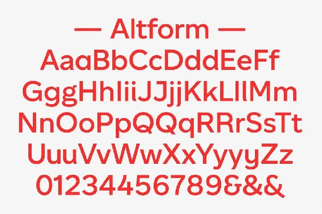 Altform Family font