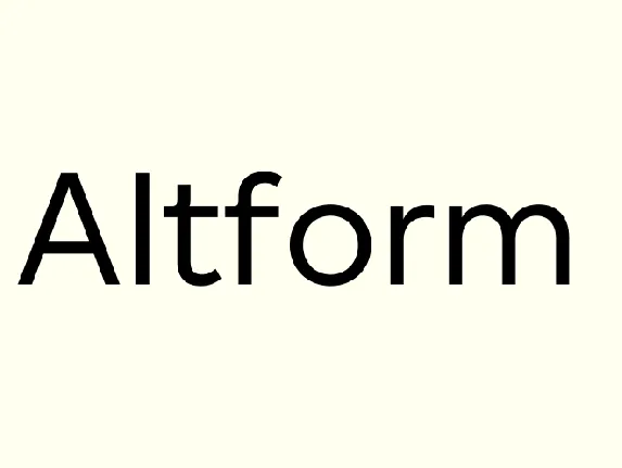 Altform Family font