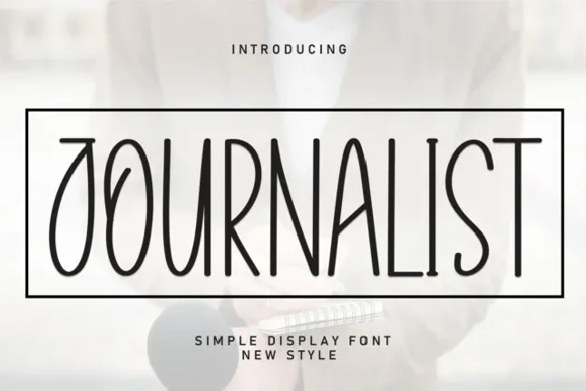 Journalist Display font