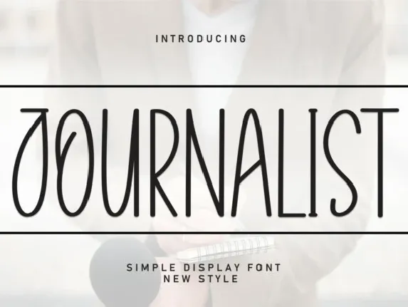 Journalist Display font