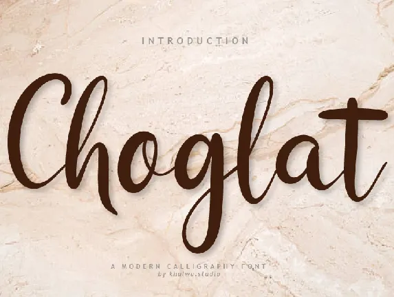 Choglat font