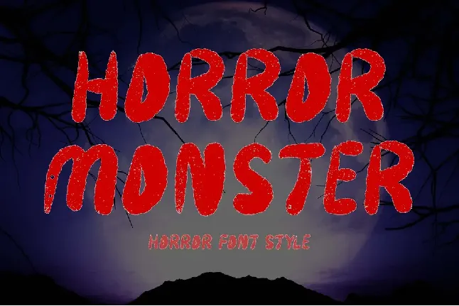 Horror Monster font