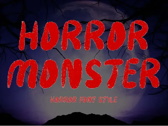 Horror Monster font