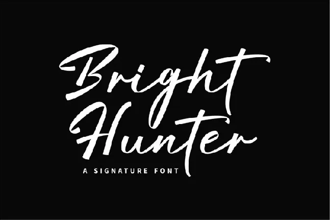 Bright Hunter font