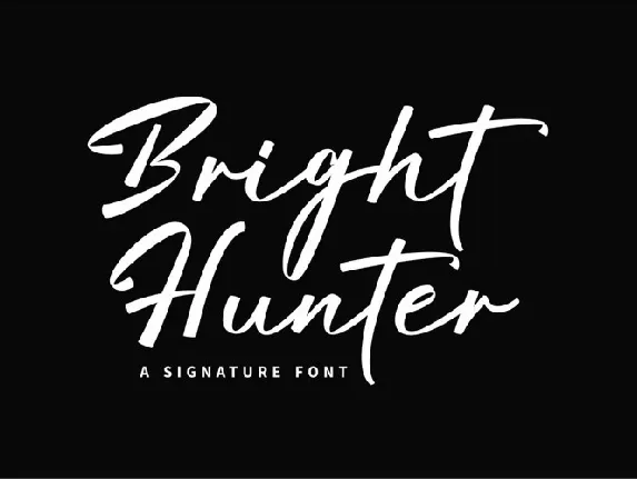 Bright Hunter font