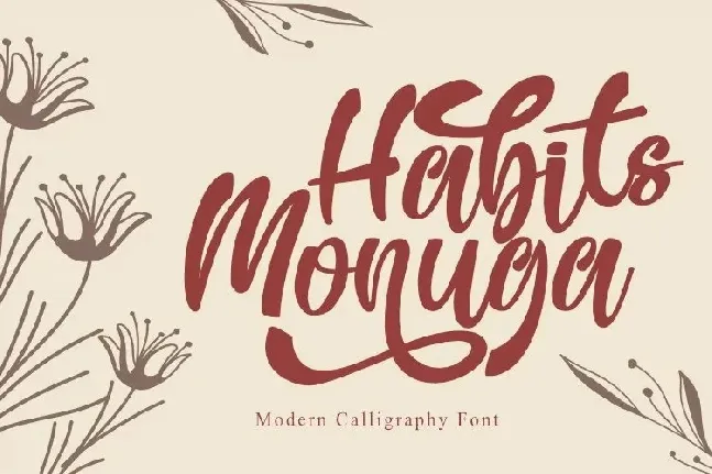 Habits Monuga font