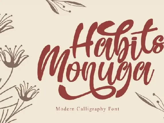 Habits Monuga font