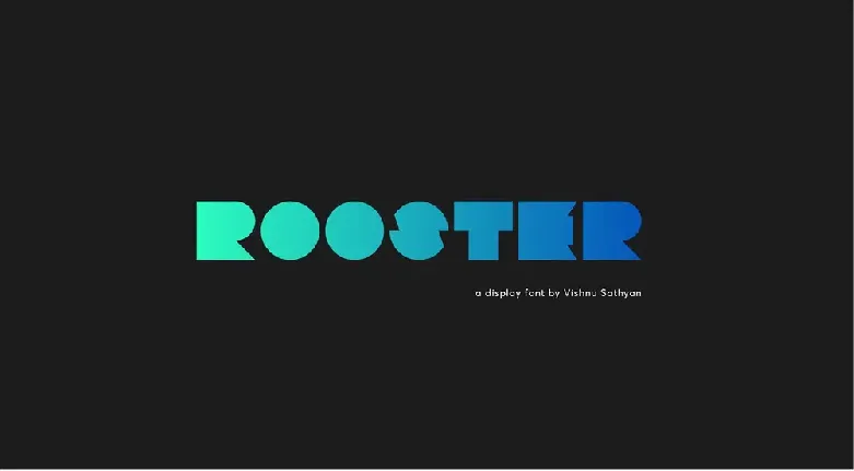 Rooster font