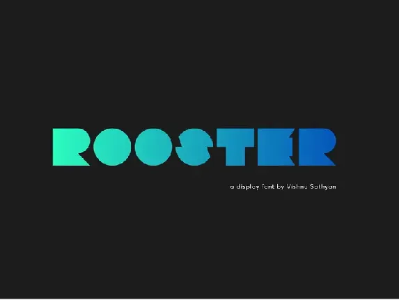 Rooster font