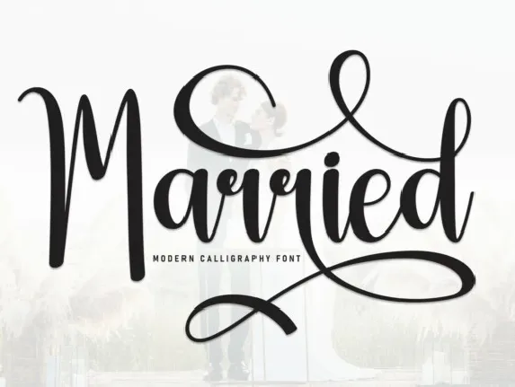 Married Script font