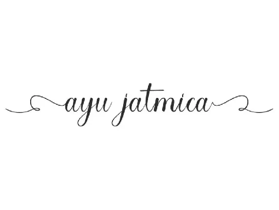 Ayu Jatmica Demo font