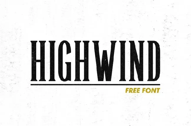 Highwind Typeface font