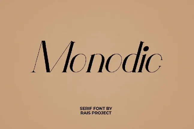 Monodic Demo font