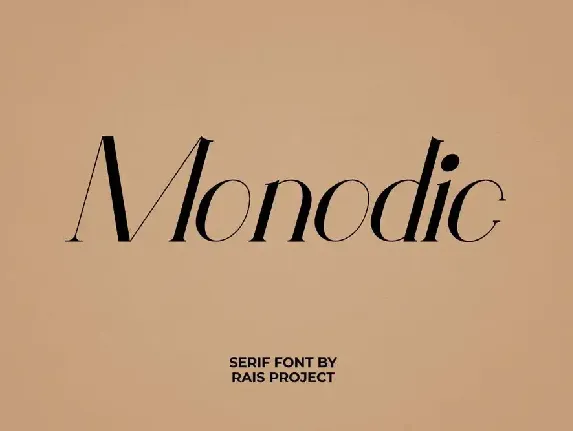 Monodic Demo font