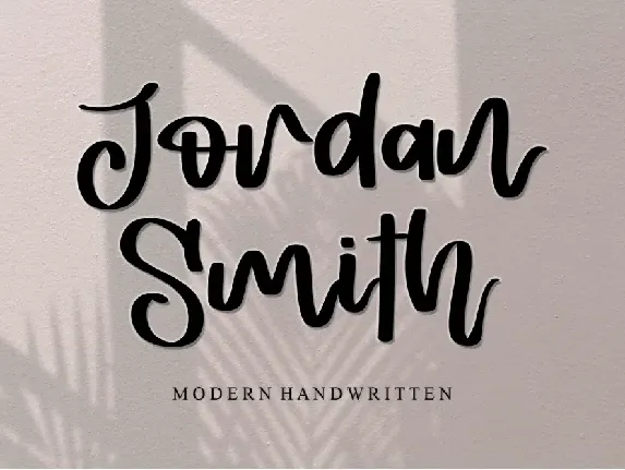 Jordan Smith - Personal Use font