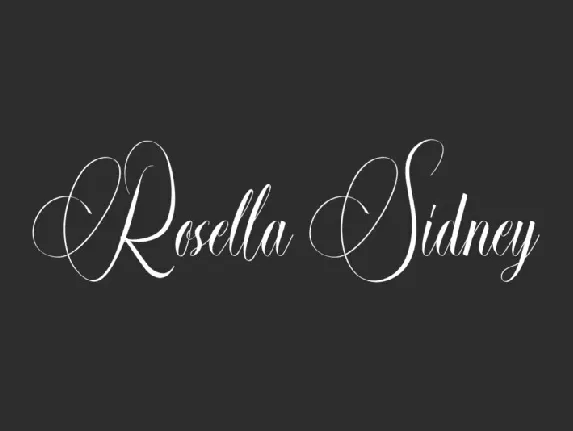 Rosella Sidney font