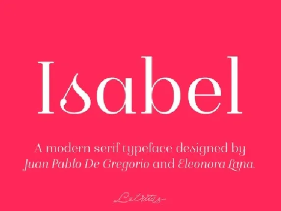 Isabel Family font