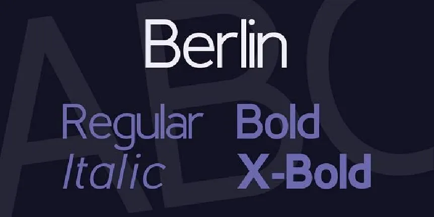 Berlin Family font