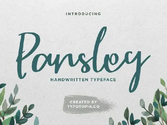 Parsley Script Typeface font