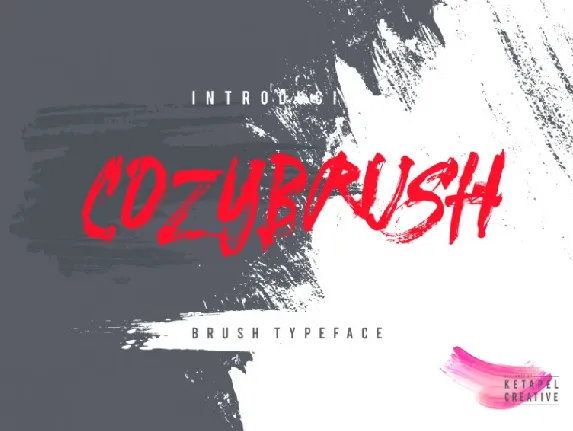 Cozybrush font