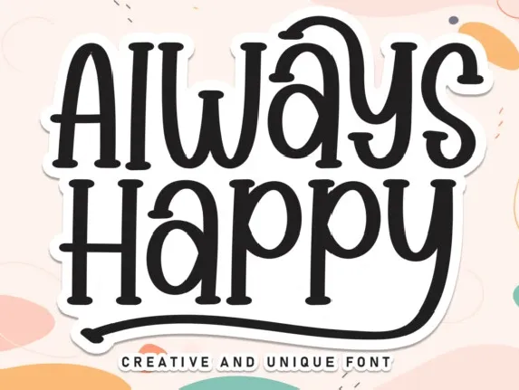 Always Happy Script font