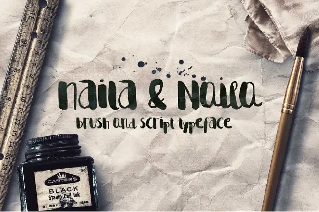 Naila Script Typeface Free font