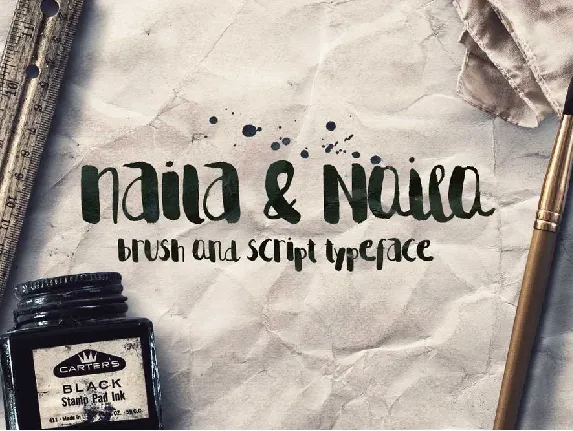 Naila Script Typeface Free font