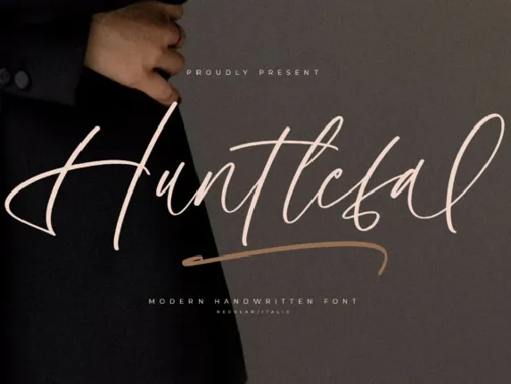 Huntlefal font