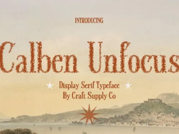 Calben Unfocus font