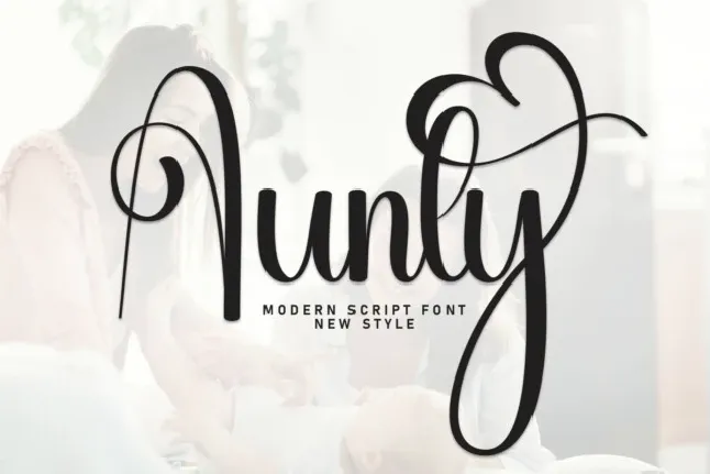 Aunty Script Typeface font