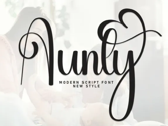 Aunty Script Typeface font