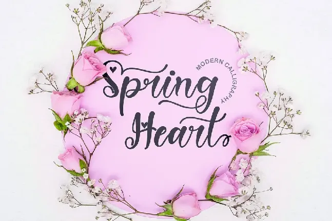 Spring Heart font