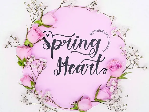 Spring Heart font