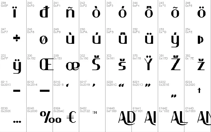 Bagheria font