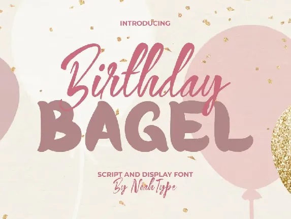 BirthdayBagel font