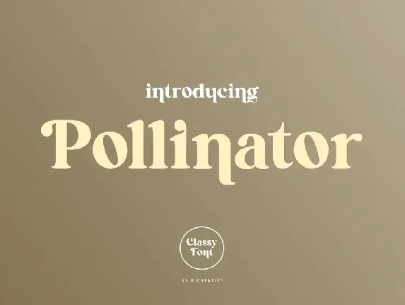 Pollinator font