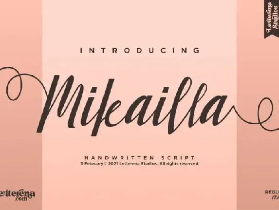 Mikailla Calligraphy font