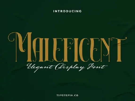 Maleficent The Elegant Display font