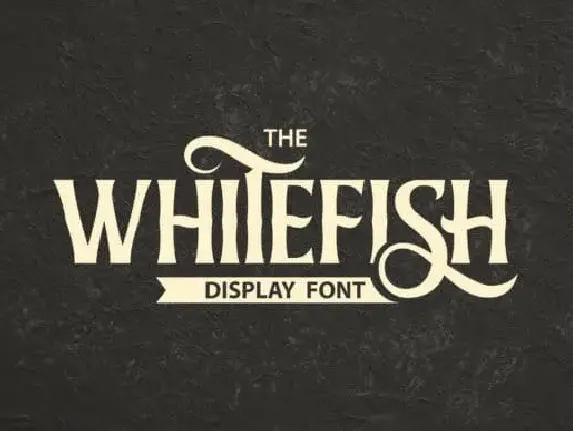 Whitefish Display font