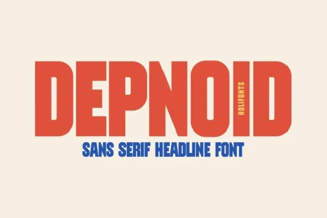 Depnoid Headline font