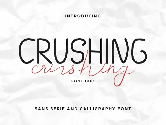 Crushing Demo font