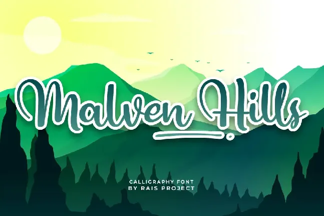 Malven Hills Demo font