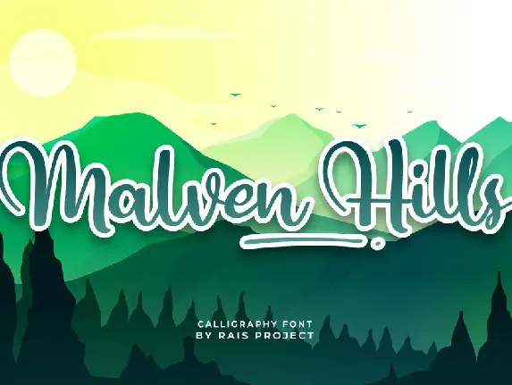 Malven Hills Demo font