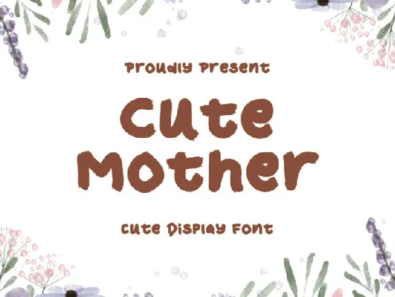 Cute Mother Display font