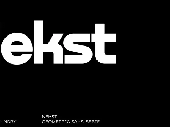 Nekst Family font