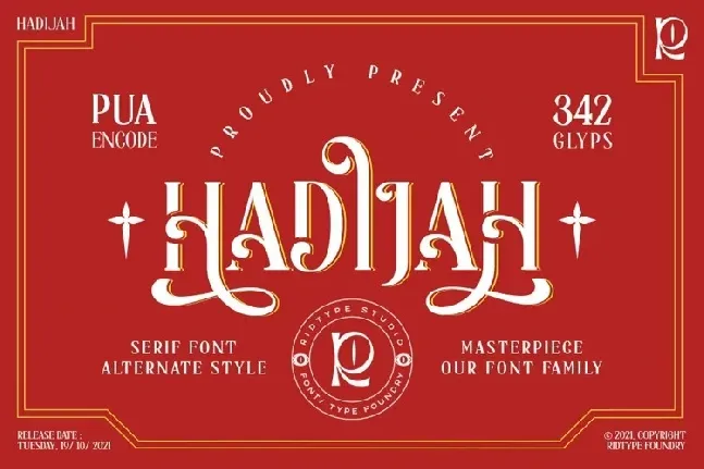 Hadijah font